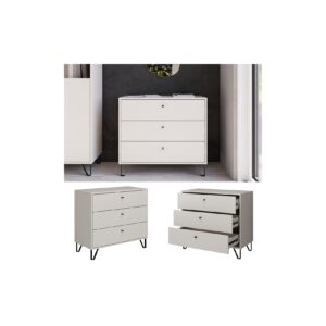 Vicco Sideboard Aldo Cashmere 84 x 40 cm Kommode 3 Schubladen