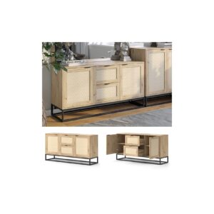 Vicco Sideboard Natal Eiche 140 x 72 cm 2 Türen 2 Schubladen