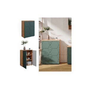 Vicco Badschrank Irma Eiche Grün 60 x 81 cm Badezimmer