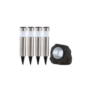 5er Set LED Solarlampen in verschieden Designs